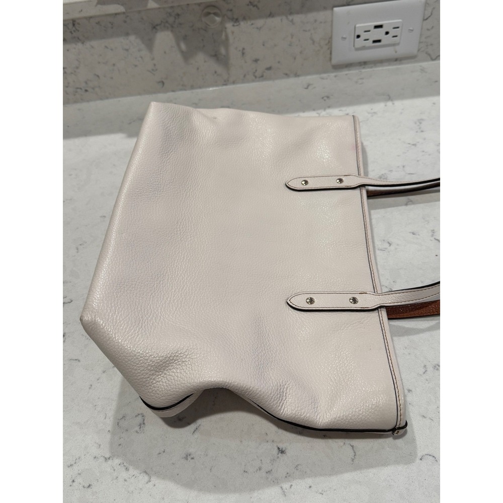 Coach x Disney Minnie Mouse White‎ Leather Tote Bag - Picture 10 of 17